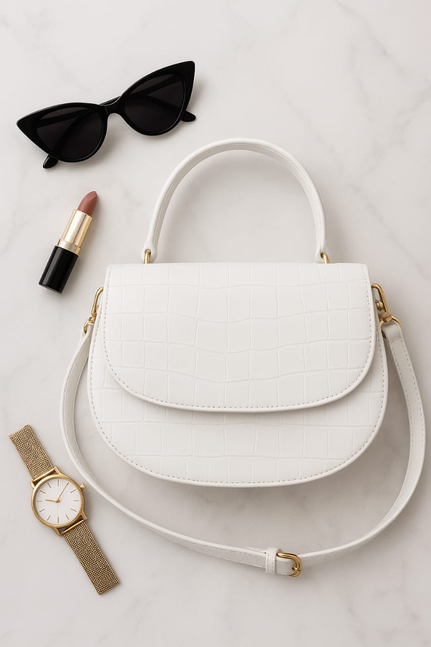WHITE CHARM CROSSBODY
