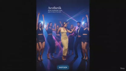 Golden Grace Bodycon Gown