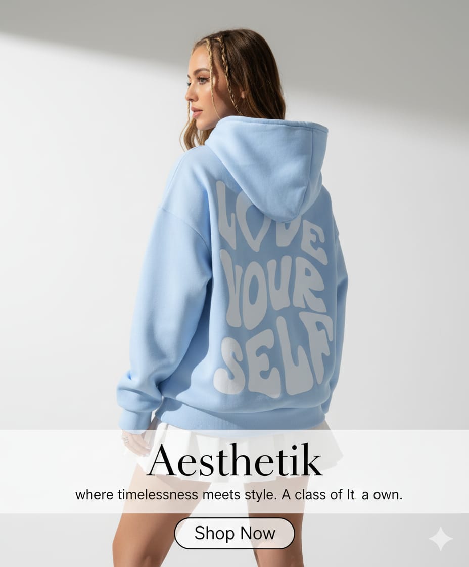 The Aesthetik Luxe Hoodie – Love Yourself Edition