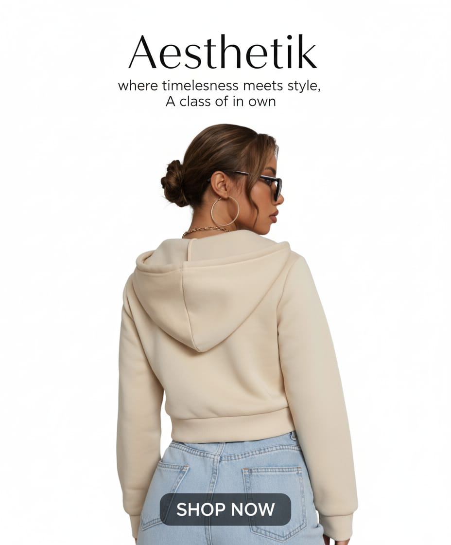 Cropped Zip-Up Hoodie