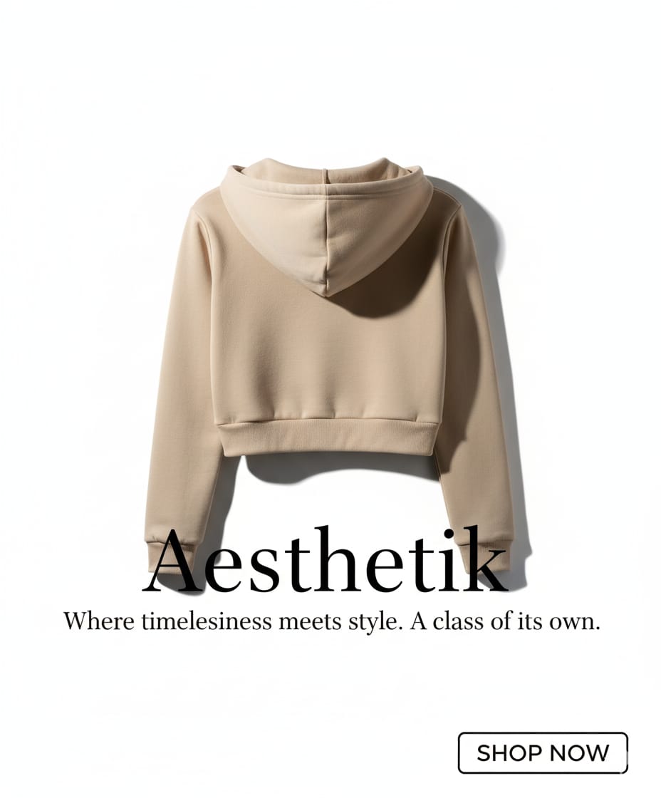 Cropped Zip-Up Hoodie