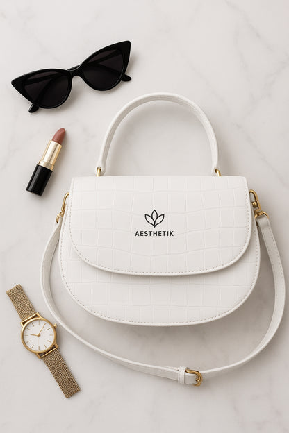 WHITE CHARM CROSSBODY