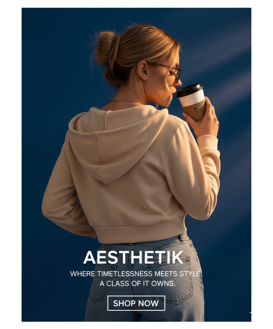 Cropped Zip-Up Hoodie