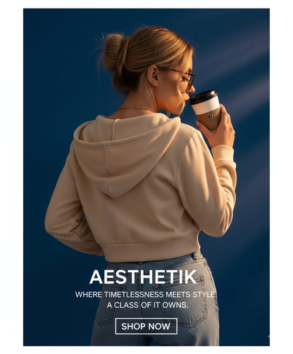 Cropped Zip-Up Hoodie